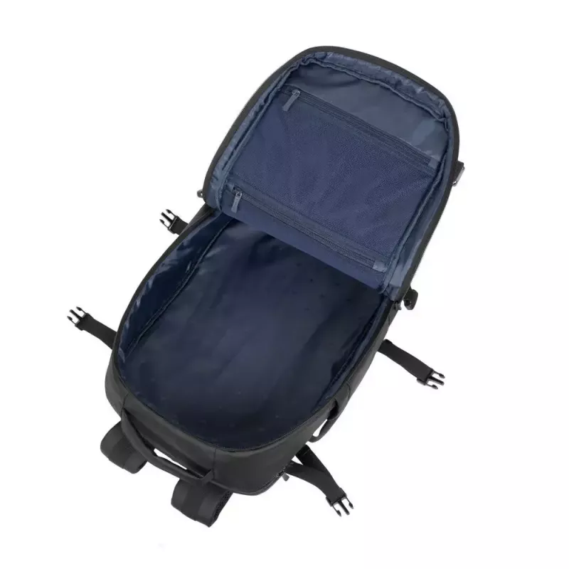 Mochila de lazer Rivacase Tegel 8465 preta poliéster ecológica