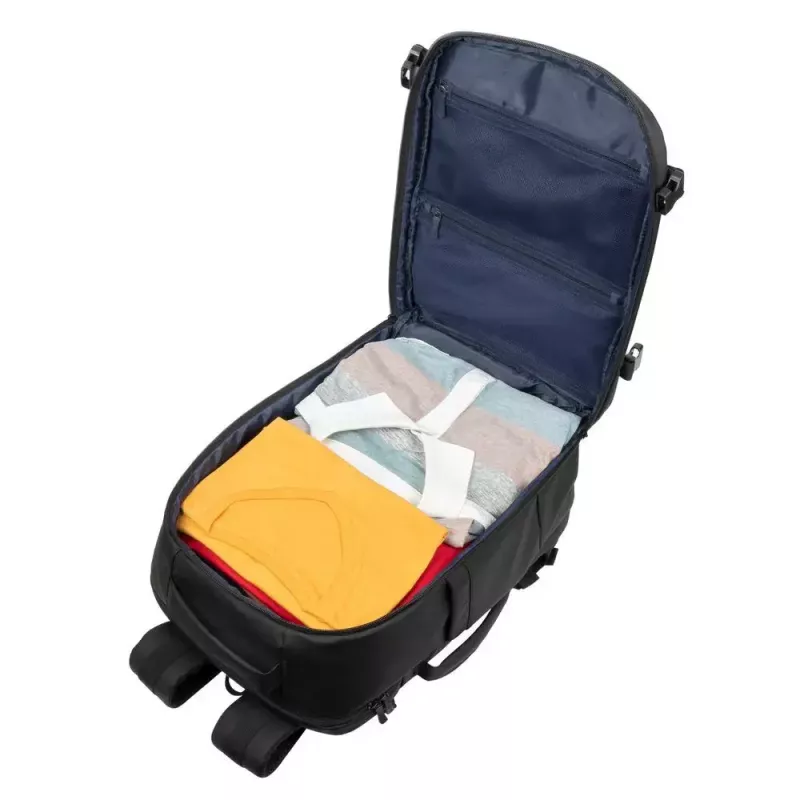 Mochila de lazer Rivacase Tegel 8465 preta poliéster ecológica