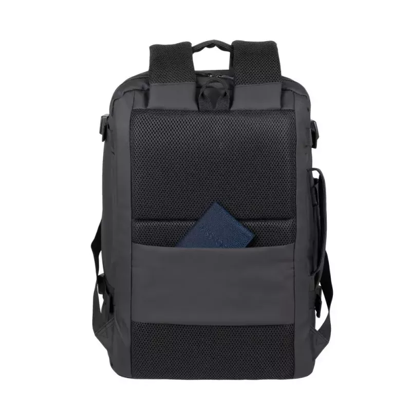 Mochila de lazer Rivacase Tegel 8465 preta poliéster ecológica