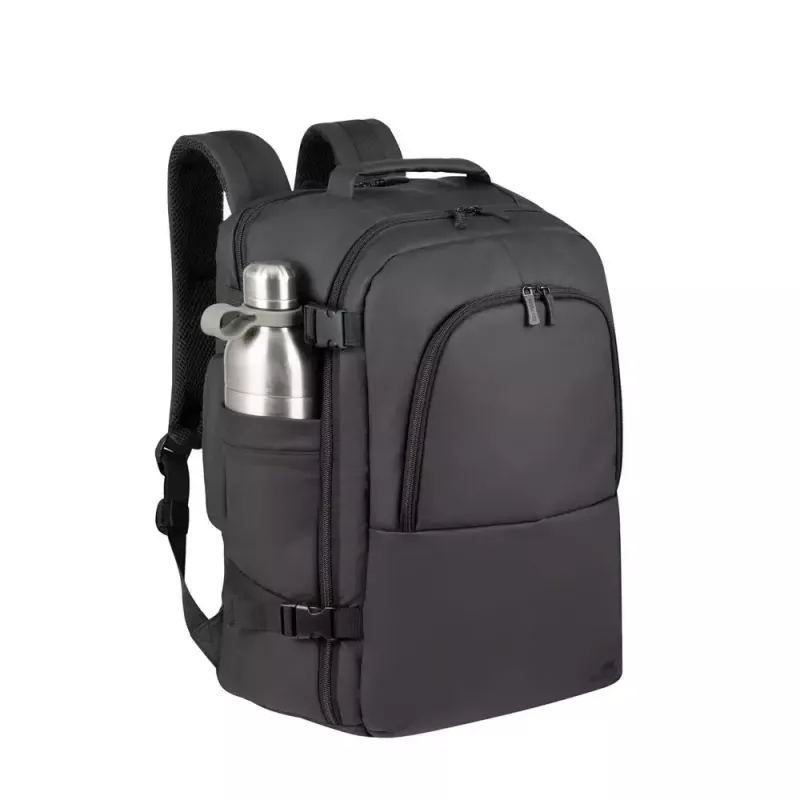 Mochila de lazer Rivacase Tegel 8465 preta poliéster ecológica