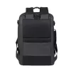 Mochila de lazer Rivacase Tegel 8465 preta poliéster ecológica