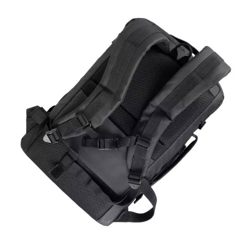 Mochila de lazer Rivacase Tegel 8465 preta poliéster ecológica