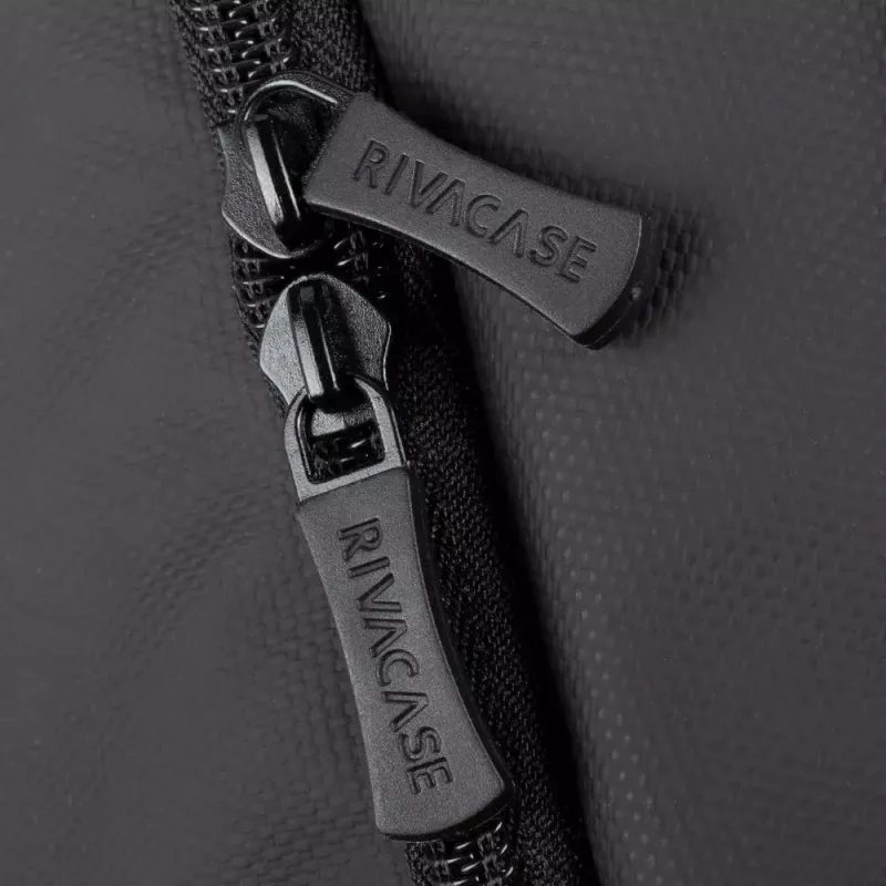 Mochila de lazer Rivacase Tegel 8465 preta poliéster ecológica