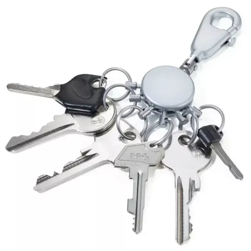 Porta-chaves TROIKA KYR60/MC prateado metal 25mm