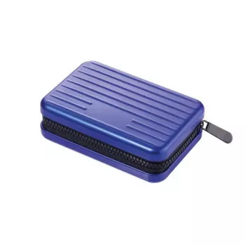 Estojo TROIKA CCC04-BL azul alumínio poliéster 80g 70mm x 105mm