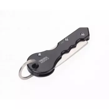 Porta-chaves TROIKA KTL88-BK preto prateado 20g