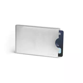 Capa para cartões Durable 890023 prateada
