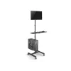 Carrinho multimédia Equip 17 inch-32 inch monitor único estação de trabalho móvel