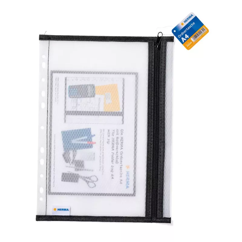 Capa de visualização HERMA A4 preta material EVA 230x320mm