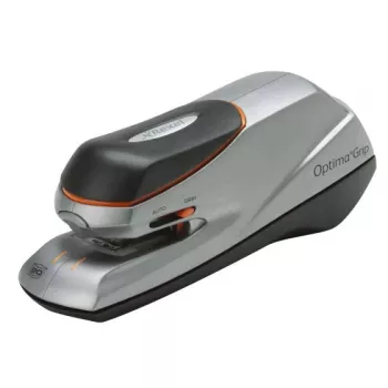 Agrafador elétrico Rexel Optima Grip EU, 20 folhas, preto, prateado, 449,5 g, 147 mm, 200 mm, 88 mm