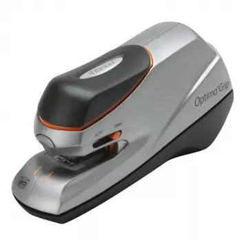 Agrafador elétrico Rexel Optima Grip EU, 20 folhas, preto, prateado, 449,5 g, 147 mm, 200 mm, 88 mm