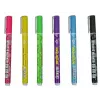 Marcador WEDO 252 700699 6 unidades preto azul verde magenta lilás amarelo