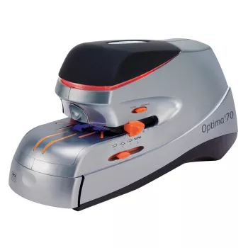 Agrafador elétrico Rexel Optima 70 EU, 70 folhas, preto, prateado, 2,37 kg, 215 mm, 400 mm, 172 mm