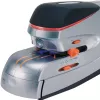 Rexel Optima 70 agrafador elétrico, 70 folhas, metal, preto/prateado/laranja