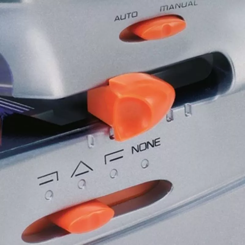 Rexel Optima 70 agrafador elétrico, 70 folhas, metal, preto/prateado/laranja