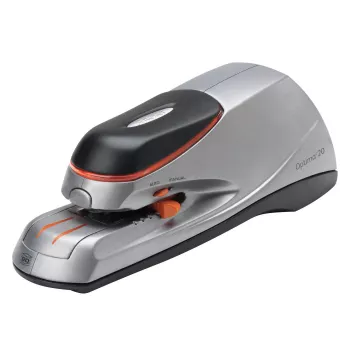 Agrafador elétrico Rexel Optima 20, 20 folhas, preto, laranja, prateado, 788 g, 292 mm, 143 mm, 175 mm