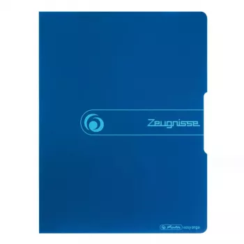Pasta de arquivo convencional Herlitz certificados polipropileno (PP) azul A4