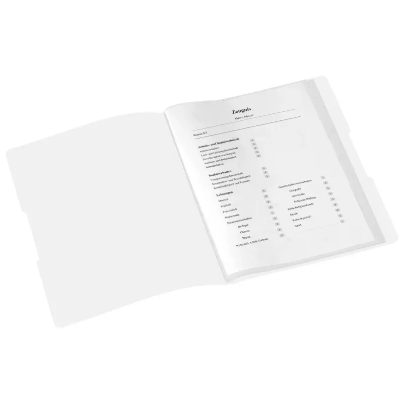 Pasta de arquivo Herlitz certificados polipropileno (PP) branca A4