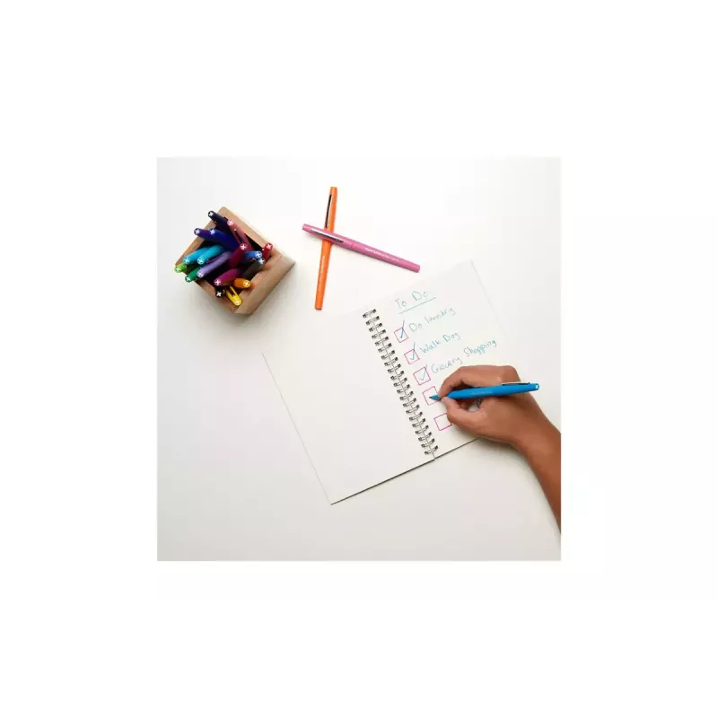 Marcador de feltro médio Papermate Flair multicolorido 16 unid.