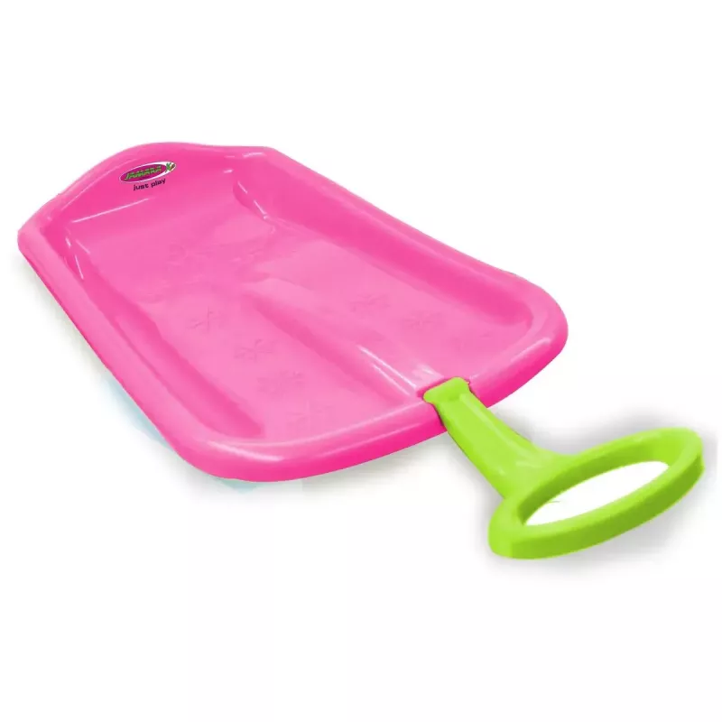 Trenó Jamara Snow Play Bob Arrow rosa plástico 346x740x112mm