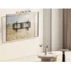 Suporte de parede para TV EQUIP 43 a 95 polegadas inclinável fino para televisores de 75 kg, VESA 200x200–800x400, inclinação 0–8°, distância à parede 4,2 cm, preto