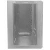 Armário de rede Intellinet 19 polegadas – montagem na parede (standard), 12U, 600 mm de profundidade, cinzento, embalagem plana, máx. 60 kg, porta de metal e vidro, painel traseiro, laterais removíveis, também adequado para colocação em mesa ou chão, profundidade útil 410 mm, peças para instalação na parede (por exemplo, parafusos/buchas) não incluídas
