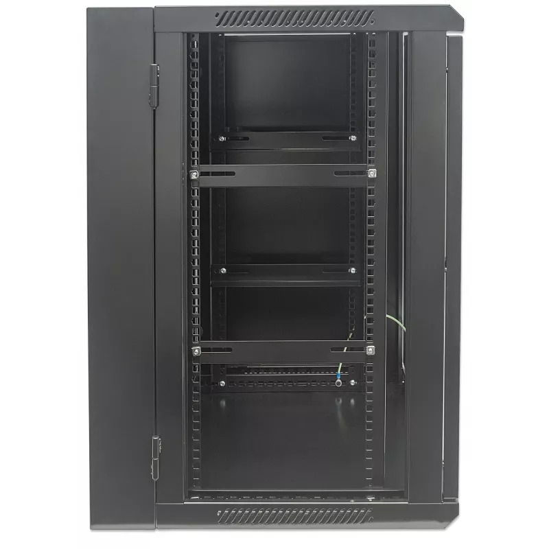 Intellinet 712019 armário de rede de parede 19", 15U, preto (RAL 9005)