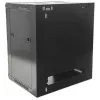 Armário de rede Intellinet 19 inch – montagem na parede (standard), 15HE, 600 mm de profundidade, preto, desmontado, máx. 60 kg, porta de metal e vidro, painel traseiro, laterais removíveis, também adequado para colocação em mesa ou no chão, profundidade útil 410 mm, peças para montagem na parede não incluídas