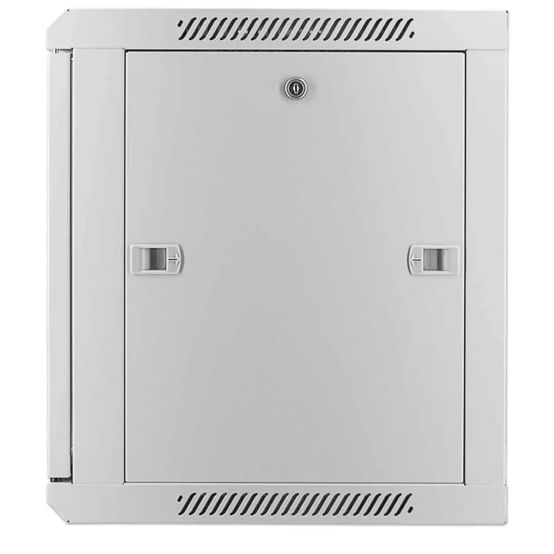 Armário de rede Intellinet 19 polegadas – montagem na parede (standard), 9U, 600 mm de profundidade, cinzento, montado, máx. 60 kg, também adequado para colocação em mesa ou chão, profundidade útil 500 mm, porta de metal e vidro, painel traseiro, laterais removíveis, peças para montagem na parede (por exemplo, parafusos/buchas) não incluídas