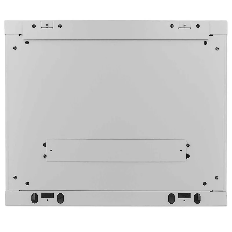 Armário de rede Intellinet 19 polegadas – montagem na parede (standard), 9U, 600 mm de profundidade, cinzento, montado, máx. 60 kg, também adequado para colocação em mesa ou chão, profundidade útil 500 mm, porta de metal e vidro, painel traseiro, laterais removíveis, peças para montagem na parede (por exemplo, parafusos/buchas) não incluídas