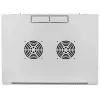 Armário de rede Intellinet 19 polegadas – montagem na parede (standard), 9U, 600 mm de profundidade, cinzento, montado, máx. 60 kg, também adequado para colocação em mesa ou chão, profundidade útil 500 mm, porta de metal e vidro, painel traseiro, laterais removíveis, peças para montagem na parede (por exemplo, parafusos/buchas) não incluídas