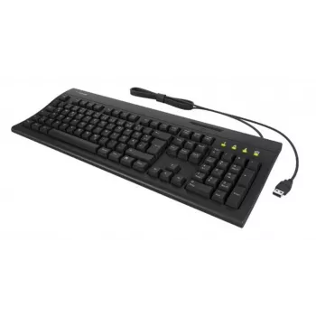 Teclado KeySonic KSK-8041U-CR universal USB alemão preto