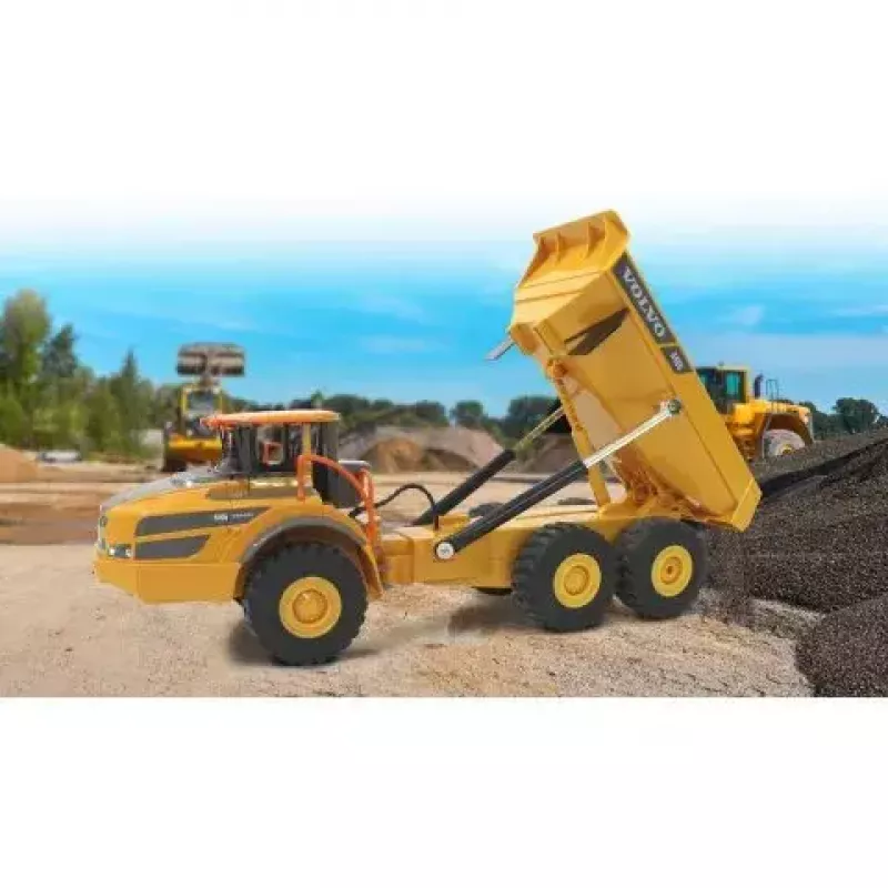 Camião basculante Jamara Volvo A40G radiocomandado motor elétrico 1:20
