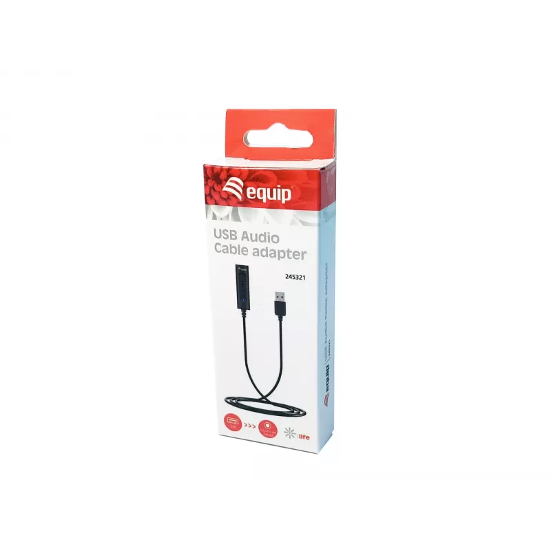 Adaptador de comando Equip adaptador de cabo de áudio USB 245321