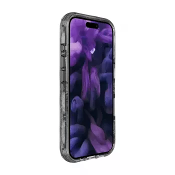 Capa LAUT CRYSTAL MATTER X para iPhone 16 monocromático preto