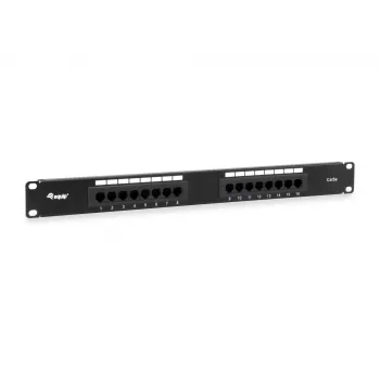 Patch panel Equip 16 portas Cat.5e não blindado, preto