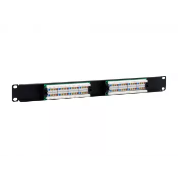 Patch panel Equip 16 portas Cat.5e não blindado, preto