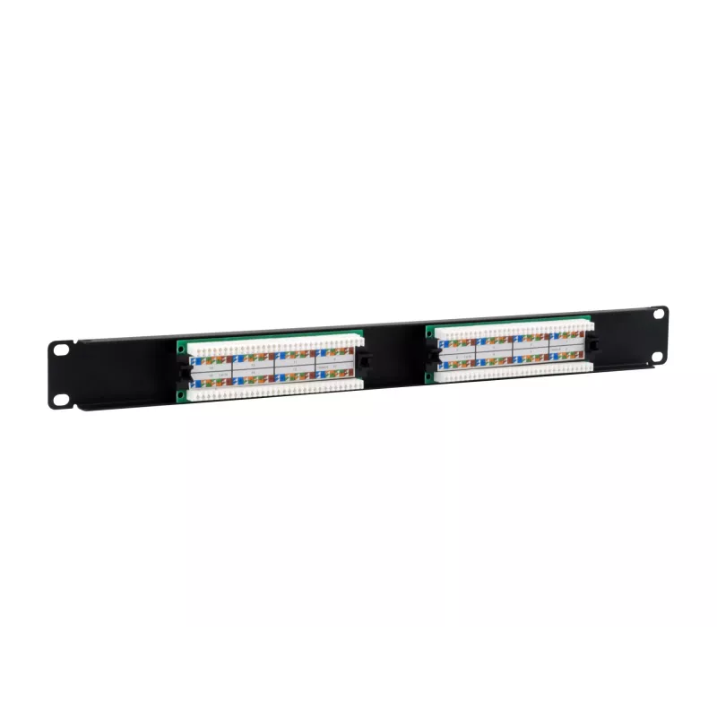Patch panel Equip 16 portas Cat.5e não blindado, preto
