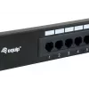 Patch panel Equip 16 portas Cat.5e não blindado, preto