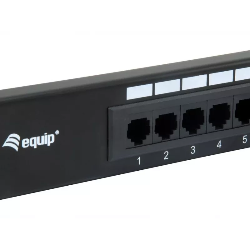 Patch panel Equip 16 portas Cat.5e não blindado, preto