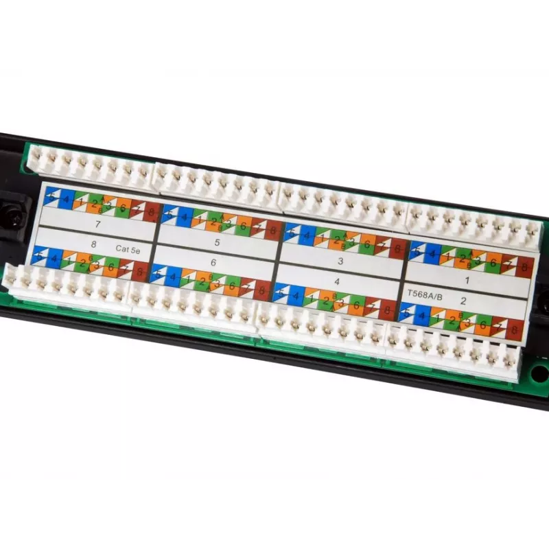 Patch panel Equip 16 portas Cat.5e não blindado, preto