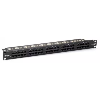 Equip Painel de Patch Cat.3 RJ45 ISDN de 50 portas, preto