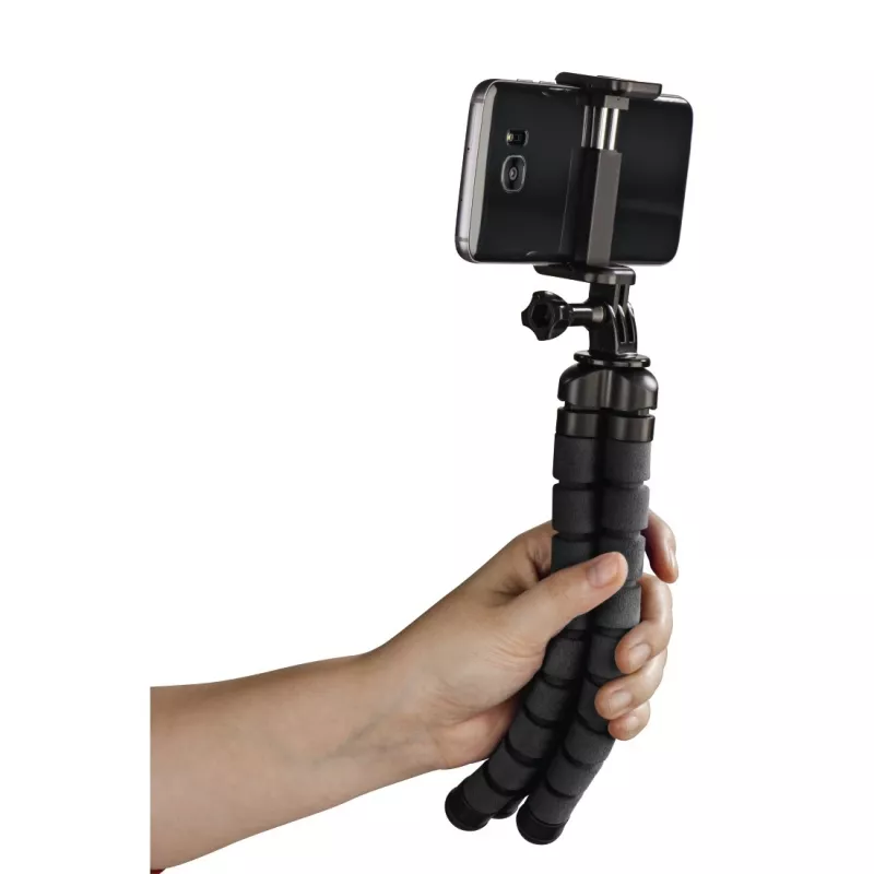 Tripé flexível Hama para smartphone/action-câmara 3 pernas preto 26 cm
