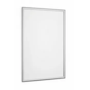 Moldura para parede Durable 500923 660 x 900 mm retangular prateada alumínio