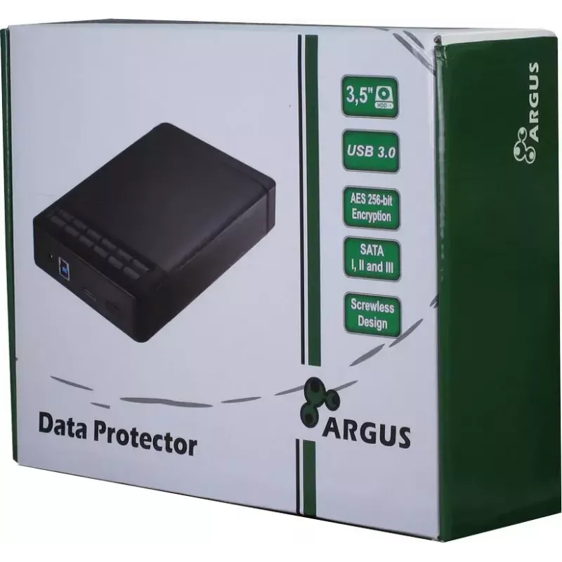 Caixa para HDD Inter-Tech Argus GD-35LK01 preta 3,5 polegadas