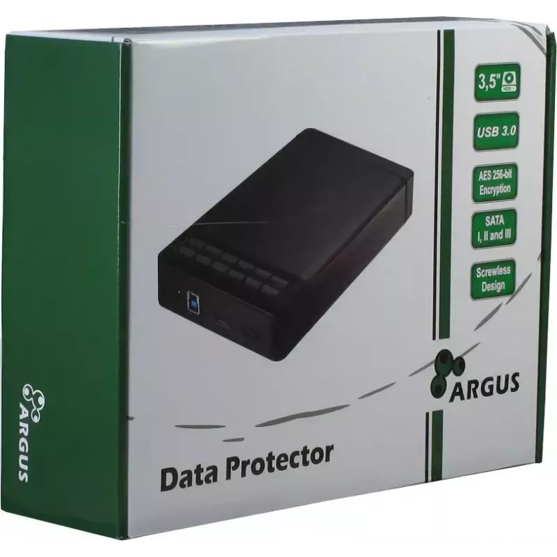 Caixa para HDD Inter-Tech Argus GD-35LK01 preta 3,5 polegadas