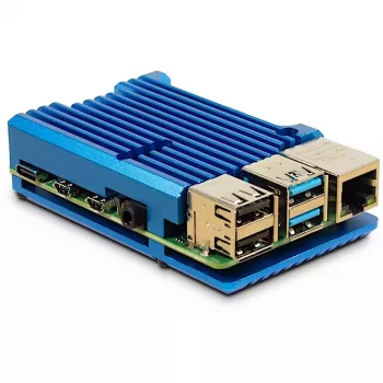 Caixa Inter-Tech 88887360 para Raspberry Pi 86x56x23 mm Azul