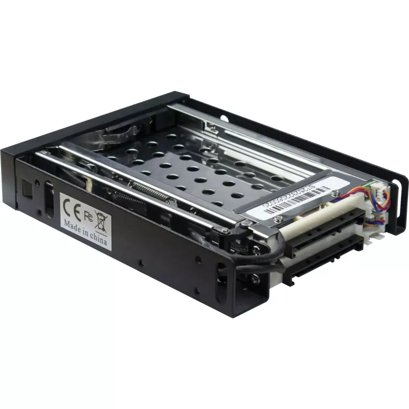 Inter-Tech ST-2523 Preto Caixa de armazenamento Metal Plástico 9,7 mm