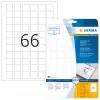 Etiquetas autocolantes HERMA Removable A4 25,4x25,4 mm 1650 unid.