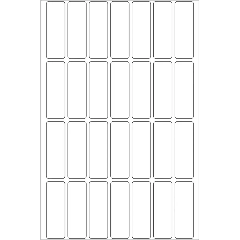 Etiquetas multiusos HERMA 13x40 mm branco removíveis/despegáveis papel mate 896 unid.